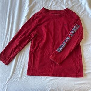 Tommy Hilfiger cotton red long sleeve size 4